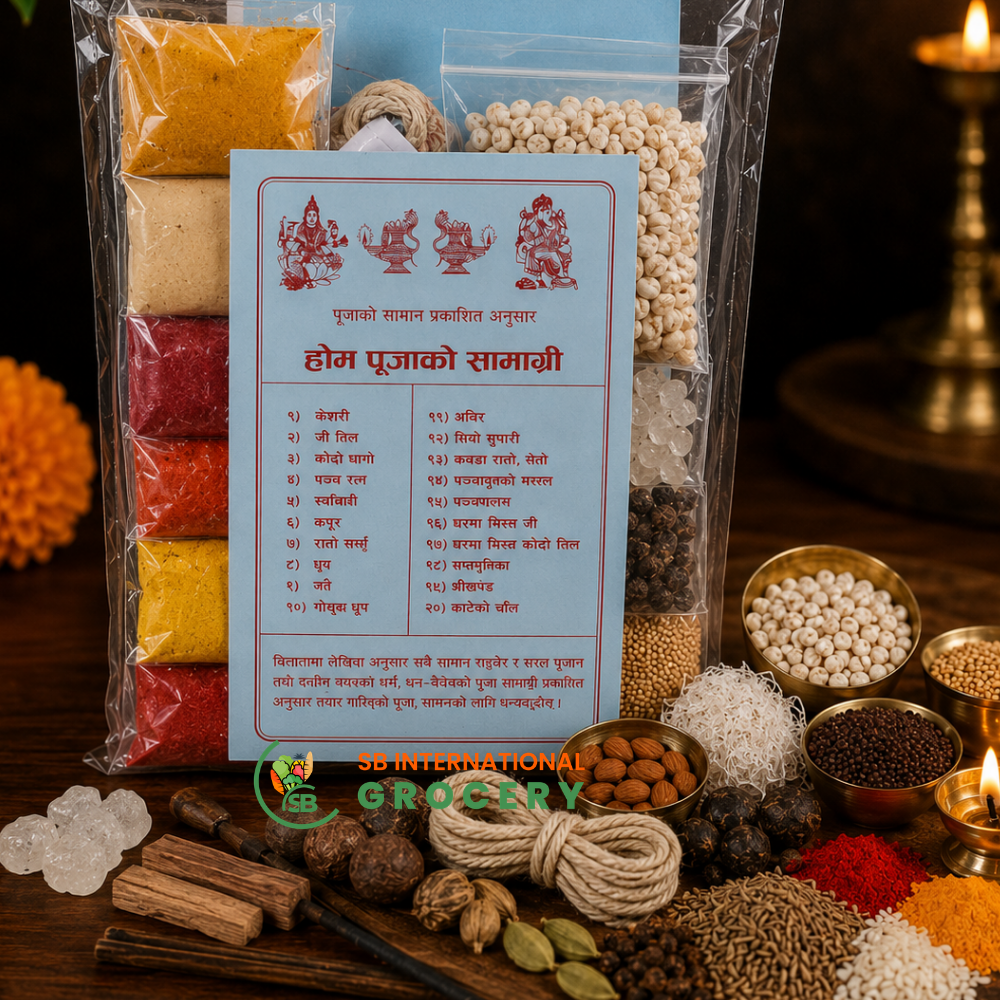 Ghar Puja Essentials complete Nepali Hindu puja samagri kit